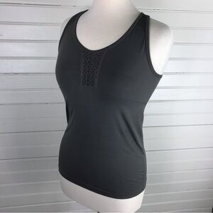 Athleta Rev Up Laser Cut Tank Size M Grey